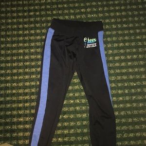 black and blue leggings